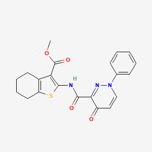 Methyl 2-{[(4-oxo-1-phenyl-1,4-dihydropyridazin-3-yl)carbonyl]amino}-4,5,6,7-tetrahydro-1-benzothiophene-3-carboxylate