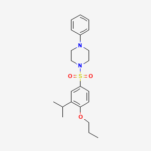 1-{[3-(Methylethyl)-4-propoxyphenyl]sulfonyl}-4-phenylpiperazine