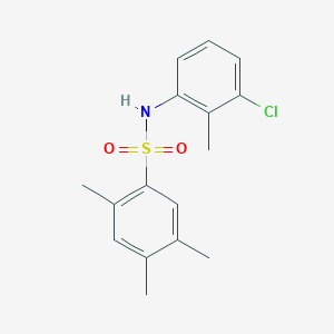 (3-Chloro-2-methylphenyl)[(2,4,5-trimethylphenyl)sulfonyl]amine