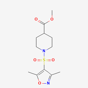 Methyl 1-[(3,5-dimethyl-1,2-oxazol-4-yl)sulfonyl]piperidine-4-carboxylate