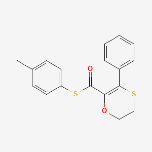 S-(4-methylphenyl) 3-phenyl-5,6-dihydro-1,4-oxathiine-2-carbothioate