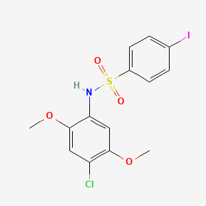 (4-Chloro-2,5-dimethoxyphenyl)[(4-iodophenyl)sulfonyl]amine