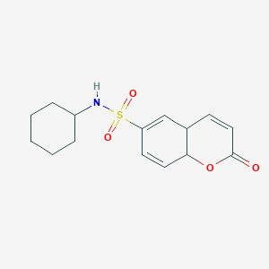 6-[(cyclohexylamino)sulfonyl]-8aH-4a-hydrochromen-2-one