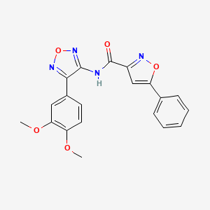 N-[4-(3,4-dimethoxyphenyl)-1,2,5-oxadiazol-3-yl]-5-phenyl-1,2-oxazole-3-carboxamide