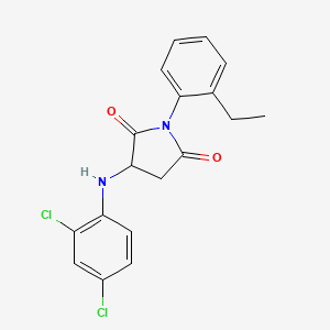 2,5-Pyrrolidinedione, 3-[(2,4-dichlorophenyl)amino]-1-(2-ethylphenyl)-