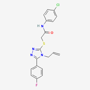 N-(4-chlorophenyl)-2-{[5-(4-fluorophenyl)-4-(prop-2-en-1-yl)-4H-1,2,4-triazol-3-yl]sulfanyl}acetamide