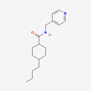 4-butyl-N-(4-pyridinylmethyl)cyclohexanecarboxamide