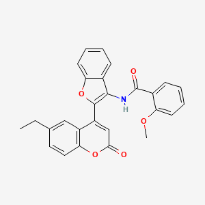 N-[2-(6-ethyl-2-oxo-2H-chromen-4-yl)-1-benzofuran-3-yl]-2-methoxybenzamide