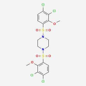 1,4-Bis(3,4-dichloro-2-methoxybenzenesulfonyl)piperazine