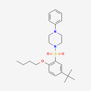 1-(2-Butoxy-5-tert-butylbenzenesulfonyl)-4-phenylpiperazine