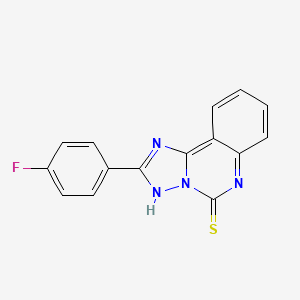 2-(4-Fluorophenyl)[1,2,4]triazolo[1,5-c]quinazoline-5-thiol