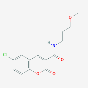 6-chloro-N-(3-methoxypropyl)-2-oxo-2H-chromene-3-carboxamide