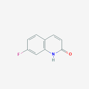molecular formula C9H6FNO B122021 7-氟喹啉-2(1H)-酮 CAS No. 148136-14-5