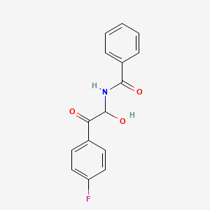 N-[2-(4-fluorophenyl)-1-hydroxy-2-oxoethyl]benzamide