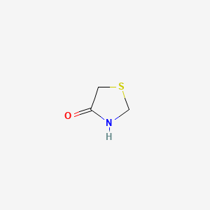 molecular formula C3H5NOS B1220212 4-Thiazolidinone CAS No. 2281-74-5