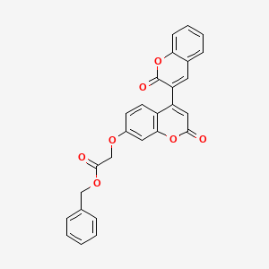 benzyl [(2,2'-dioxo-2H,2'H-3,4'-bichromen-7'-yl)oxy]acetate