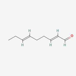 molecular formula C9H14O B1220214 2,6-Nonadienal, (E,E)- CAS No. 17587-33-6