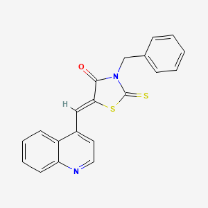 3-Benzyl-5-(4-quinolylmethylene)-2-thioxo-1,3-thiazolidin-4-one