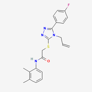 N-(2,3-dimethylphenyl)-2-{[5-(4-fluorophenyl)-4-(prop-2-en-1-yl)-4H-1,2,4-triazol-3-yl]sulfanyl}acetamide