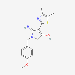 4-(4,5-dimethyl-1,3-thiazol-2-yl)-5-imino-1-(4-methoxybenzyl)-2,5-dihydro-1H-pyrrol-3-ol