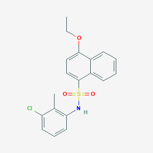 (3-Chloro-2-methylphenyl)[(4-ethoxynaphthyl)sulfonyl]amine