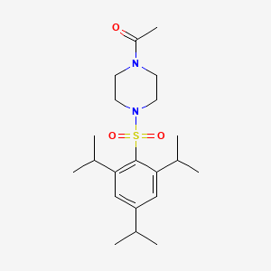 1-Acetyl-4-{[2,4,6-tris(methylethyl)phenyl]sulfonyl}piperazine