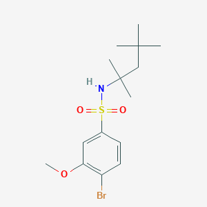 [(4-Bromo-3-methoxyphenyl)sulfonyl](1,1,3,3-tetramethylbutyl)amine