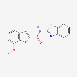 N-(1,3-benzothiazol-2-yl)-7-methoxy-1-benzofuran-2-carboxamide