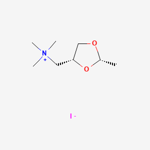 molecular formula C8H18INO2 B1220223 (+)-cis-Dioxolane iodide CAS No. 21795-59-5
