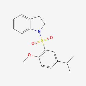 {[2-Methoxy-5-(methylethyl)phenyl]sulfonyl}indoline