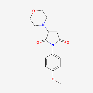 1-(4-Methoxyphenyl)-3-(morpholin-4-yl)pyrrolidine-2,5-dione