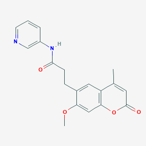 3-(7-methoxy-4-methyl-2-oxo-2H-chromen-6-yl)-N-(pyridin-3-yl)propanamide