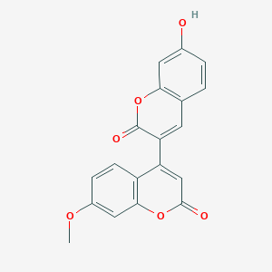 7-hydroxy-7'-methoxy-2H,2'H-3,4'-bichromene-2,2'-dione