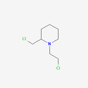 molecular formula C8H15Cl2N B1220233 (beta-Chloroethyl)-2-chloromethylpiperidine CAS No. 23581-47-7