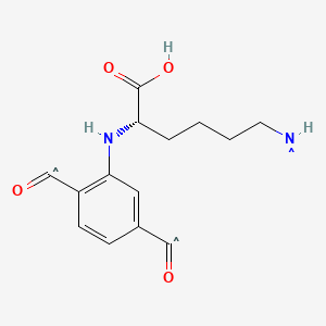 molecular formula C14H15N2O4 B1220235 Poly(N(alpha),N(epsilon)-L-lysinediylterephthaloyl) CAS No. 73706-22-6