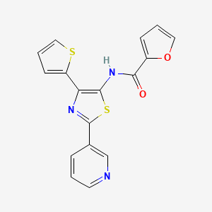 N-[2-(pyridin-3-yl)-4-(thiophen-2-yl)-1,3-thiazol-5-yl]furan-2-carboxamide