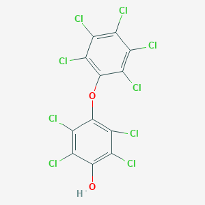 molecular formula C12HCl9O2 B1220236 2,3,5,6-Tetrachloro-4-(pentachlorophenoxy)phenol CAS No. 21567-21-5