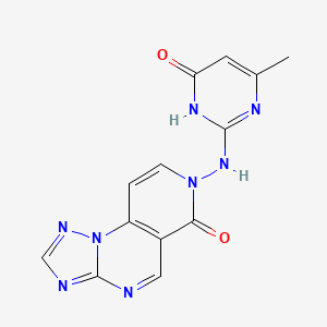 7-((4-hydroxy-6-methylpyrimidin-2-yl)amino)pyrido[3,4-e][1,2,4]triazolo[1,5-a]pyrimidin-6(7H)-one