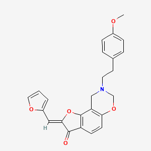 (2Z)-2-(furan-2-ylmethylidene)-8-[2-(4-methoxyphenyl)ethyl]-8,9-dihydro-7H-furo[2,3-f][1,3]benzoxazin-3(2H)-one