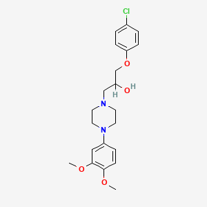 1-(4-Chlorophenoxy)-3-[4-(3,4-dimethoxyphenyl)piperazin-1-yl]propan-2-ol