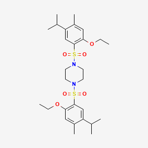 1,4-Bis[2-ethoxy-4-methyl-5-(propan-2-yl)benzenesulfonyl]piperazine