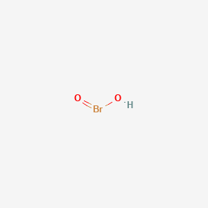 molecular formula HBrO2<br>BrHO2 B1220249 Bromous acid CAS No. 37691-27-3