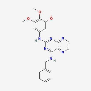 {4-[Benzylamino]pteridin-2-yl}(3,4,5-trimethoxyphenyl)amine