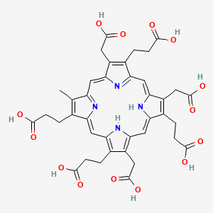 molecular formula C39H38N4O14 B1220252 Phyriaporphyrin CAS No. 25744-38-1