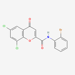 N-(2-bromophenyl)-6,8-dichloro-4-oxo-4H-chromene-2-carboxamide