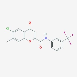 6-chloro-7-methyl-4-oxo-N-[3-(trifluoromethyl)phenyl]-4H-chromene-2-carboxamide