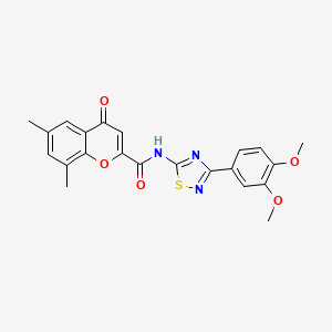 N-[3-(3,4-dimethoxyphenyl)-1,2,4-thiadiazol-5-yl]-6,8-dimethyl-4-oxo-4H-chromene-2-carboxamide