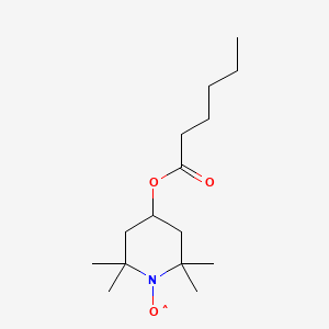 molecular formula C15H28NO3 B1220262 4-Hexanoyloxy-2,2,6,6-tetramethylpiperadinyl-1-oxy CAS No. 56240-96-1