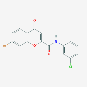 7-bromo-N-(3-chlorophenyl)-4-oxo-4H-chromene-2-carboxamide