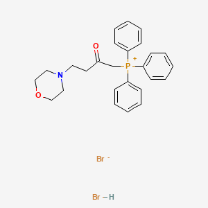 molecular formula C26H30Br2NO2P B1220264 (2-Oxo-4-morpholinobutyl)triphenylphosphonium bromide hydrobromide CAS No. 64502-92-7